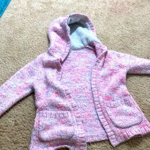 Pink knitted jacket